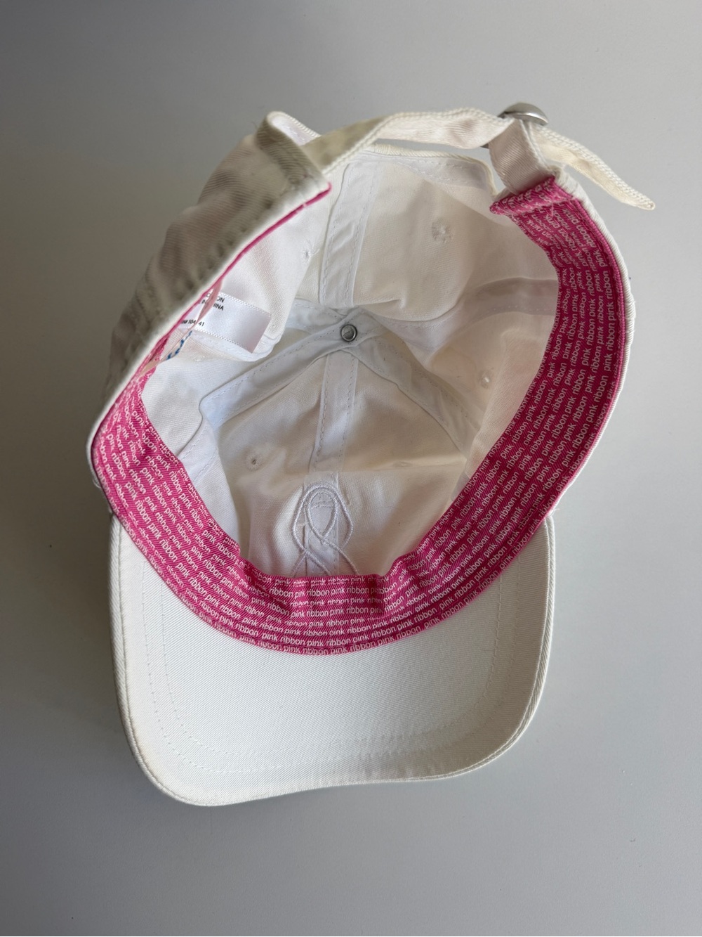 Pink Ribbon Baseball Cap - Picture 3 of 4